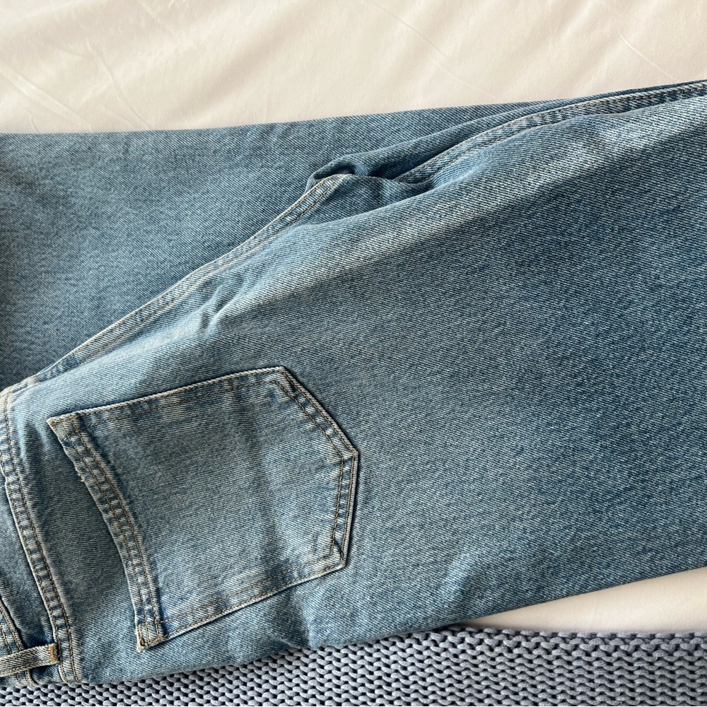 Zara Women's Straight Leg Jeans - Light Blue